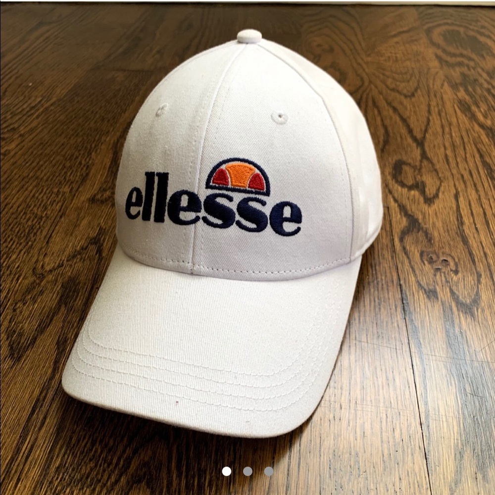 Ellesse white baseball cap / dad hat
